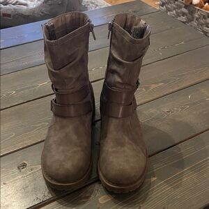 Jellypop Dark Brown Combat Boots
